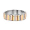 Tritone 14mm Stainless Steel Stretch Bracelet