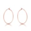 Elegant Rosegold Hoop Earrings