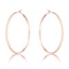 55mm Rose Gold Plated Classic Hoop Earrings