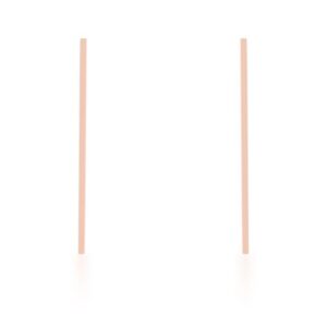 Carolee Rose Gold Stainless Steel Long Line Drop Earrings