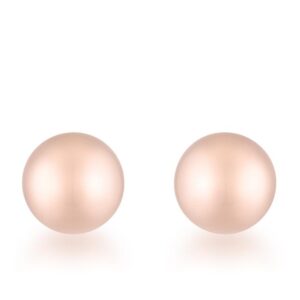 Tanya Rose Gold Sphere Stud Earrings