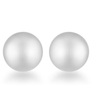 Julie Rhodium Sphere Stud Earrings