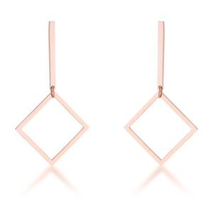 Trendy Geometric Stainless Steel Drop Earrings