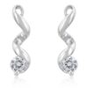 Solitaire Drop Earrings