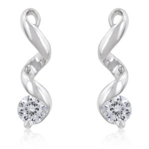 Solitaire Drop Earrings