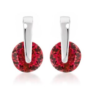 Red CZ Elegance Earrings