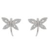 Cubic Zirconia Dragonfly Earrings