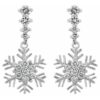 Snowflake Drop Earrings