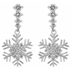 Snowflake Drop Earrings