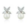 Butterfly Pearl Stud Earrings
