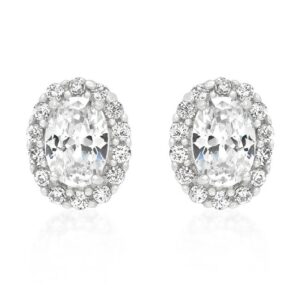 Clear Stone Estate Earrings