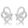 .45 Ct CZ Butterfly Stud Earrings