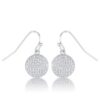 .6 Ct Elegant CZ Disk Earrings