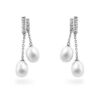 Pearl Diamond Dangles