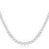 Graduated Cubic Zirconia Necklace