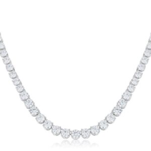 Graduated Cubic Zirconia Necklace