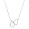 .22 Ct Interlocking Hearts Necklace with CZ