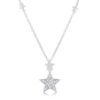 .32Ct Rhodium Star Necklace with Shimmering CZ