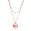 Delicate Rose Gold Plated "Blessed" Necklace