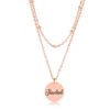 Delicate Rose Gold Plated "Thankful" Necklace