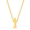 Golden Initial I Pendant