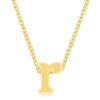 Golden Initial R Pendant
