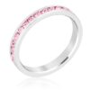 Stylish Stackables Pink Crystal Ring