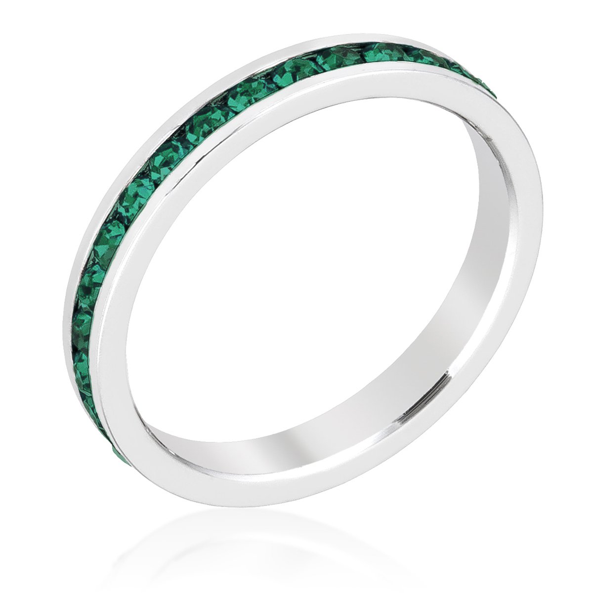 Stylish Stackables Emerald Crystal Ring Stylish Stackables Emerald Crystal Ring
