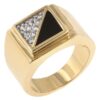 Gemini Cubic Zirconia Mens Ring