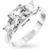 Princess Cut Triplet Anniversary Ring