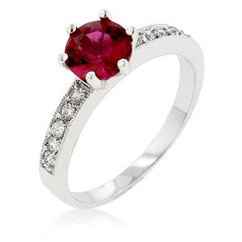 Petite Garnet Red Engagement Ring Petite Garnet Red Engagement Ring