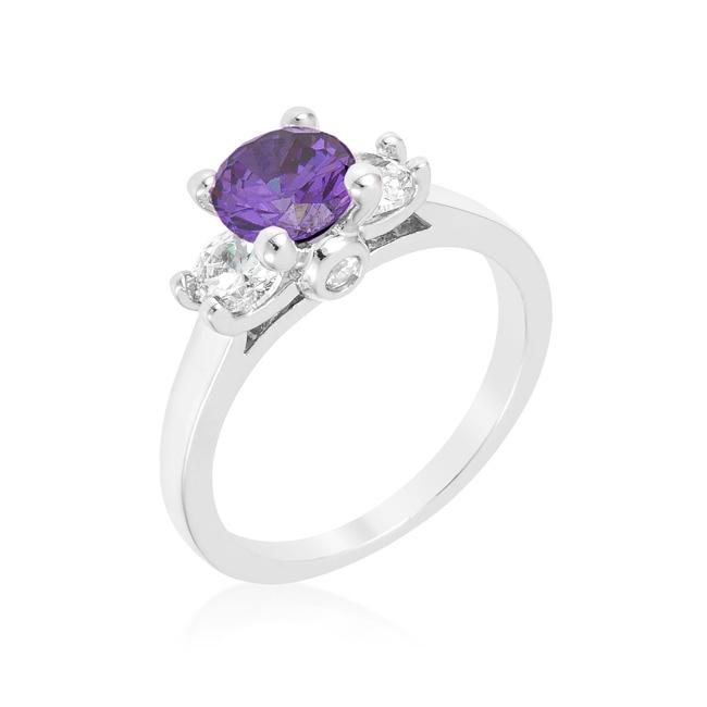 Mini Amethyst Triplet Ring Mini Amethyst Triplet Ring