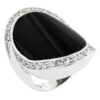 Pave Trim Onyx Ring
