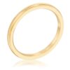 2 mm IPG Gold Stainless Steel Wedding Band
