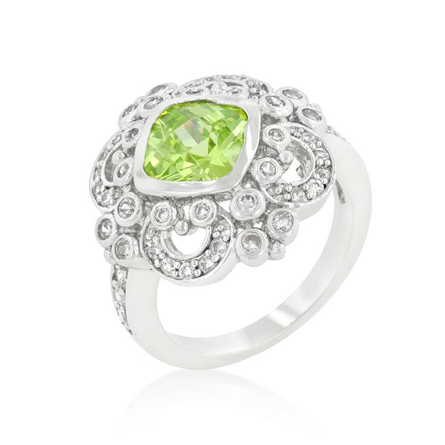 Elegant Peridot Crest Ring Elegant Peridot Crest Ring