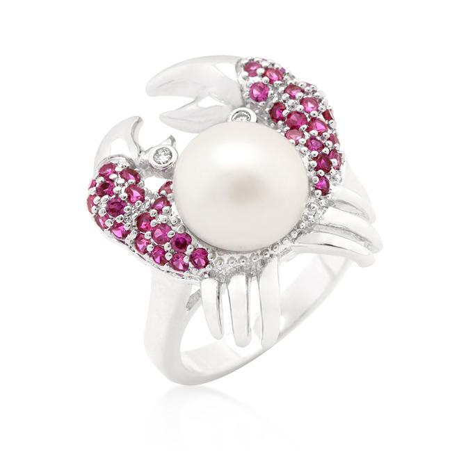 Pearl Crab Cubic Zirconia Ring Pearl Crab Cubic Zirconia Ring
