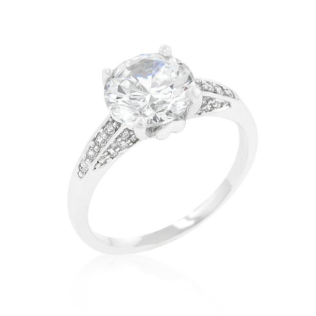 Contemporary Engagement Ring with Large Center Stone Contemporary Engagement Ring with Large Center Stone