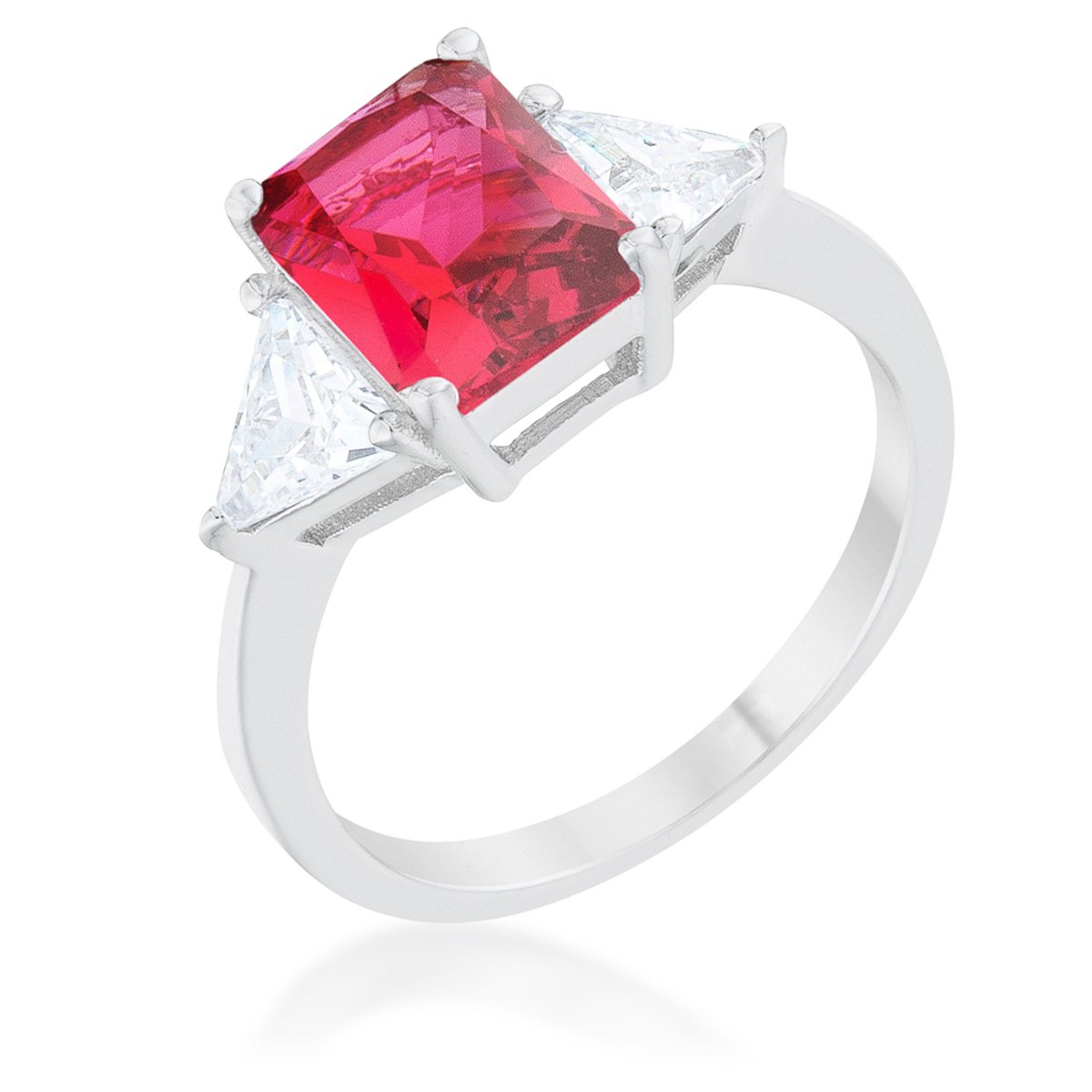 Classic Fuchsia Rhodium Engagement Ring Classic Fuchsia Rhodium Engagement Ring
