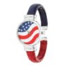 Patriotic Cuff Watch In Red